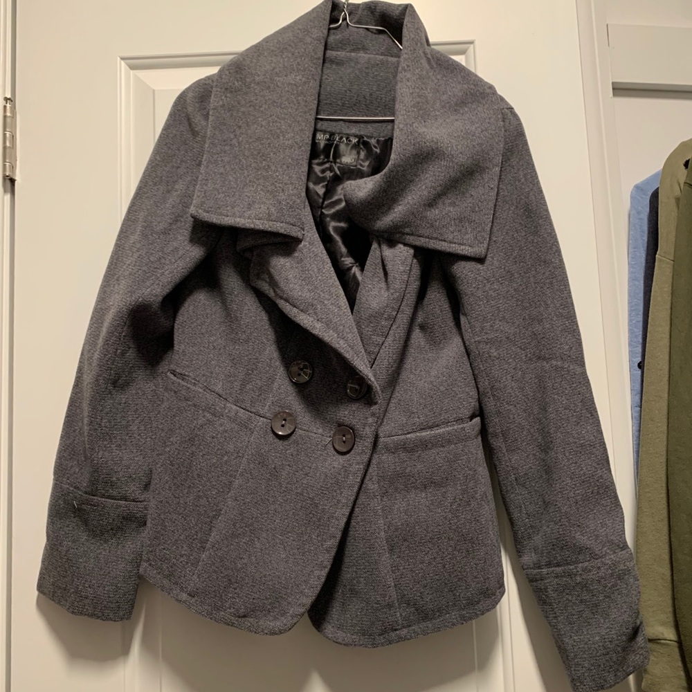 Metro park medium shawl collar pea coat